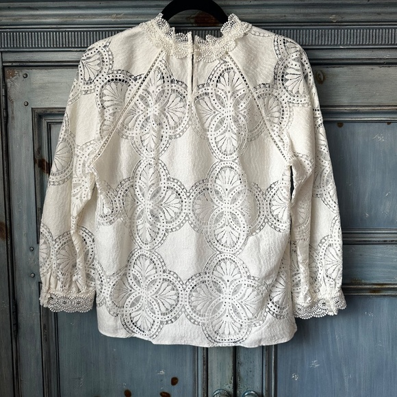 Sezane Bianca Blouse in Ecru Size 40 - Picture 12 of 12